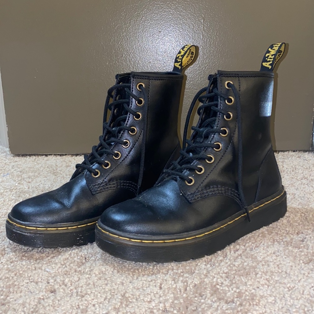 Dr. Marten Zavala Black Combat Boots